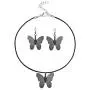 UDORA Butterfly Pendant Dangle Necklace Earrings Jewelry Set Gift For Women Girls UDORA Butterfly Pendant Dangle Necklace Earrings Jewelry Set Gift For Women Girls