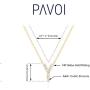 PAVOI 14K Yellow Gold Plated Cubic Zirconia Initial Necklace | Letter Necklaces for Women