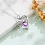 Cat Eye Jewels S925 Infinity Love Heart Necklace Sterling Silver CZ Cubic Zirconia Pendant Gifts Necklaces for Women Girls Mom Cat Eye Jewels S925 Infinity Love Heart Necklace Sterling Silver CZ Cubic Zirconia Pendant Gifts Necklaces for Women Girls Mom