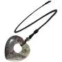 Yatming Love Heart Pendant Necklace with Adjustable Rope, Healing Crystal Stone Reiki Jewelry for Women Yatming Love Heart Pendant Necklace with Adjustable Rope, Healing Crystal Stone Reiki Jewelry for Women