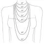 18K Gold 2.3mm Figaro Link Chain Bracelet or Necklace - Made In Italy- Multiple Lengths & Colors