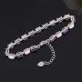 CiNily Adjustable Tennis Bracelet-Oval or Flower Shape White Gold/Sterling Silver Plated Opal Bracelet for Women Girls Gemstone Bracelets