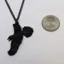Black Raven Black Crow Gothic Pewter Pendant Necklace Black Raven Black Crow Gothic Pewter Pendant Necklace