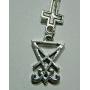 Dark Arts Pendant Necklace Black Magic Symbols Baphomet Lucifer Serpent Pentagram Devil Sigil Talisman Amulet Wiccan Witch