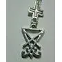 Dark Arts Pendant Necklace Black Magic Symbols Baphomet Lucifer Serpent Pentagram Devil Sigil Talisman Amulet Wiccan Witch