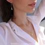 IEFRICH Gold Initial Pendant Necklaces for Women, 14K Gold Plated Dainty Cubic Zirconia Hexagon Initial Pendant Necklace for Women Teen Girls Jewelry Gifts
