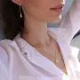 IEFRICH Gold Initial Pendant Necklaces for Women, 14K Gold Plated Dainty Cubic Zirconia Hexagon Initial Pendant Necklace for Women Teen Girls Jewelry Gifts