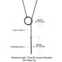GoldChic Jewelry Customized Y Necklace for Women,Lariat Necklace, Looped Long Lariat Y Bar/Lock/Peal/Star/Rose Pendant Necklace Personalized Gifts for Women Girls, Summer Beach Holiday Jewelry