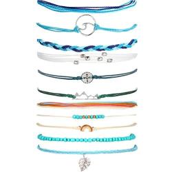 Wave Anklet for Women Vsco Bracelet Sunflower Braided Rope Bracelet Friendship Bohemian Handmade Bracelet Waterproof Anklet for Girls