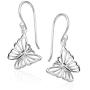 Big Apple Hoops - Mothers Day Sterling Silver Filigree Butterfly Dangle Earrings Available in Silver, Gold or Rose Finishing