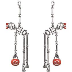 Rosemarie Collections Womens Dancing Skeletons Halloween Earrings