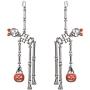 Rosemarie Collections Womens Dancing Skeletons Halloween Earrings