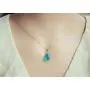 OCARLY 925 Mermaids Tears Droplet Necklace Gradient Color Czech Crystal Glass Teardrops Pendant OCARLY 925 Mermaids Tears Droplet Necklace Gradient Color Czech Crystal Glass Teardrops Pendant