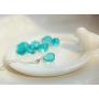 OCARLY 925 Mermaids Tears Droplet Necklace Gradient Color Czech Crystal Glass Teardrops Pendant