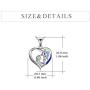 YFN Unicorn Gifts Created Opal Pendant Necklace 925 Sterling Silver Unicorn Jewelry for Women Girls