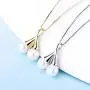 NY Jewelry Wishbone Design Pendants with Bead Cup Bail Pin for Pearl Jewelry Making(925 Sterling Silver/24K Gold Plated) NY Jewelry Wishbone Design Pendants with Bead Cup Bail Pin for Pearl Jewelry Making(925 Sterling Silver/24K Gold Plated)