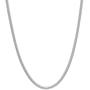 The Bling Factory 1.8mm High-Polished Stainless Steel Round Snake Chain Necklace