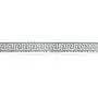 Herringbone Reversible Flat Greek Key Design Flexible Strong Chain For Women Bracelet 925 Sterling Silver Made In Italy