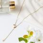 Chargances Bohemia Women Gold Y Lariat Necklace Moon and Star Necklace Gold Long Choker Necklace Fashion Crescent Moon Star Jewelry for Weeding Prom Party Delicate Necklace Jewelry for Women and Girls