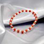 LZMEI 4mm Faux Crystal Glass Imitation Pearls Necklace Bracelet Earring Jewelry 3 Sets for Women Girls