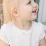 Lanqueen Gold Initial Necklace for Flower Girls Tiny Heart Pendant Necklaces Bridal Wedding Party Gift Bridesmaid Proposal Jewelry for Women Girls