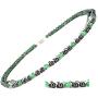 Elegant Womens Hematite Magnetic Therapy Necklace with Healing Stones Pain Relief for Neck Arthritis Migraine Headaches Shoulders and Back (Regular, Green Aventurine)