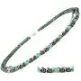 Elegant Womens Hematite Magnetic Therapy Necklace with Healing Stones Pain Relief for Neck Arthritis Migraine Headaches Shoulders and Back (Regular, Green Aventurine)
