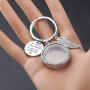 CENWA Memorial Keychain Jewelry Sympathy Gift Photo Frame Keychain A Piece of My Heart Lives in Heaven Loss Jewelry Gift