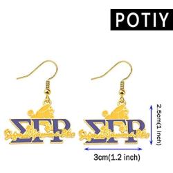 POTIY Sigma Gamma Rho Sorority Gift 1922 Sorority Jewelry SGR Charm Crystal Beads Bracelet for Women