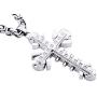 Mens Blackjack Stainless Steel Cross Pendant