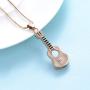 mingkejw Cremation Jewelry Guitar Urn Necklaces for Ashes for Women Men Keepsake Memorial Necklace Ashes Pendant