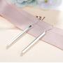 WAINIS 8 Pairs Classic Dangle Drop Earrings for Women Simple Double Twist Long Thread Fashion Silver Plated Earring Jewelry