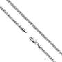 AmyRT Jewelry 2.5mm Womens Mens Titanium Steel Rolo Cable Wheat Chain Link Necklace 16 to 30 Inch