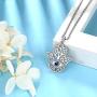 Evil Eye Hamsa Hand of Fatima Jewelry Set Women 925 Sterling Silver Hamsa Hand Evil Eye Ring Earrings Necklace Set Amulet Jewelry Set Best Gift for Girlfriend Wife Mom