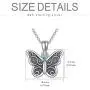 ROMANTIC WORK Filigree Butterfly Cremation Urn Necklace for Human/Pet Ashes Sterling Silver with Cubic Zirconia Animal Pendant Memory Jewelry for Women Mother Nana Daughter, Engraved-Always with Me ROMANTIC WORK Filigree Butterfly Cremation Urn Necklace for Human/Pet Ashes Sterling Silver with Cubic Zirconia Animal Pendant Memory Jewelry for Women Mother Nana Daughter, Engraved-Always with Me