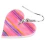 WEVENI Acrylic Valentines Day Blue Red Heart Earrings Dangle Drop Fashion Jewelry For Women Girls Charm Gift