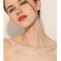 Finrezio Gold Plated Stainless Steel Initial Heart Bar Necklace Alphabet Pendant Necklace for Women Girlfriend Mother, 16''+2''