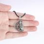 HAQUIL Wolf Jewelry Howling Wolf Pendant Necklace for Men for Women, 19.7''