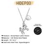 Horse Gifts for Girls, 14K White Gold Plated Heart Initial Horse Necklace Personalized Gifts Dainty Horse Jewelry Horse Necklaces for Girls Women Horse Lovers