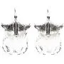 WEVENI Enamel Alloy Cartoon Owl Bird Earrings Dangle Drop Jewelry For Women Girls Ladies Charm Gift