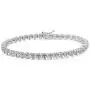 Dazzlingrock Collection 0.31 Carat (ctw) Real Round Cut White Diamond Ladies Tennis Bracelet 1/3 CT, Sterling Silver Dazzlingrock Collection 0.31 Carat (ctw) Real Round Cut White Diamond Ladies Tennis Bracelet 1/3 CT, Sterling Silver