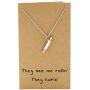 Quan Jewelry Rolling Pin Necklace, Gifts for Chefs, Gift for Baker Mom and Cooking Lovers. Tiny Kitchen Stainless Steel Pastry Maker, Gifts for Mom on Mothers Day & Christmas (See Me Rollin)