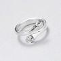 4 Pieces Hugging Hands Rings Gold Silver Hands Embrace Open Rings Adjustable Couple Hug Rings Romantic Lover Wedding Ring Jewelry Gifts