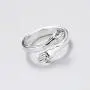 4 Pieces Hugging Hands Rings Gold Silver Hands Embrace Open Rings Adjustable Couple Hug Rings Romantic Lover Wedding Ring Jewelry Gifts