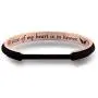 WUSUANED Memorial Jewelry A Piece of My Heart is in Heaven Hair Tie Grooved Cuff Bangle Bracelet in Memory of Loved One Sympathy Gift WUSUANED Memorial Jewelry A Piece of My Heart is in Heaven Hair Tie Grooved Cuff Bangle Bracelet in Memory of Loved One Sympathy Gift