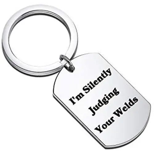 Zuo Bao Welder Gift Welder Keychain Im Silently Judging Your Welds Jewelry Solderer Gift for Family Friend Zuo Bao Welder Gift Welder Keychain Im Silently Judging Your Welds Jewelry Solderer Gift for Family Friend