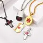 U7 Free Engrave Medical Alert ID Necklace Womens Mens Personalized Emergency Identification Jewelry Stainless Steel / 18K Gold Plated Customized Allergery/Name/Diabetes Pacemaker Dog Tags Pendant,22'' U7 Free Engrave Medical Alert ID Necklace Womens Mens Personalized Emergency Identification Jewelry Stainless Steel / 18K Gold Plated Customized Allergery/Name/Diabetes Pacemaker Dog Tags Pendant,22''