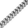 15mm Heavy Polished Cut Curb Cuban Mens Chain Boys 316L Stainless Steel Necklace Bracelet 7-40 inches