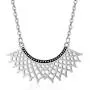 SISGEM RBG Dissent Collar Necklace for Women,S925 Sterling Silver Ruth Bader Ginsburg Pendant Necklace Jewelry Gifts for Girls Ruth RBG Chain Length 18+2