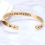 WinTrend Bracelet for Women 18K Gold Jewelry Mantra Cuff Bracelet Bangle Friend Encouragement Personalized Inspirational Funny Gift for Her Daughter Mom Friend